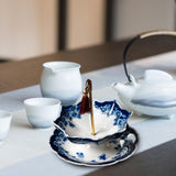 Maxbell Ceramic Tea Strainer Filter Unique Kung Fu Tea Filter for Desk Home Teahouse