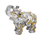 Maxbell Mechanical Punk Statue Ornaments Steampunk Craft for Office Table Decoration Elephant