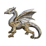 Maxbell Mechanical Punk Statue Ornaments Steampunk Craft for Office Table Decoration Flying Dragon