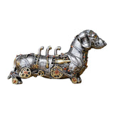Maxbell Mechanical Punk Statue Ornaments Steampunk Craft for Office Table Decoration Dog