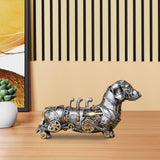 Maxbell Mechanical Punk Statue Ornaments Steampunk Craft for Office Table Decoration Dog