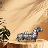 Maxbell Mechanical Punk Statue Ornaments Steampunk Craft for Office Table Decoration Dog
