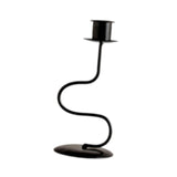 Maxbell Iron Candle Holder Retro Pillar Candles Stand for Living Room Hotel Tabletop S