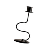 Maxbell Iron Candle Holder Retro Pillar Candles Stand for Living Room Hotel Tabletop S