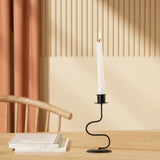 Maxbell Iron Candle Holder Retro Pillar Candles Stand for Living Room Hotel Tabletop S