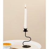 Maxbell Iron Candle Holder Retro Pillar Candles Stand for Living Room Hotel Tabletop S