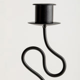 Maxbell Iron Candle Holder Retro Pillar Candles Stand for Living Room Hotel Tabletop L