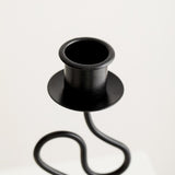 Maxbell Iron Candle Holder Retro Pillar Candles Stand for Living Room Hotel Tabletop L