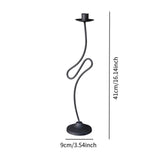 Maxbell Iron Candle Holder Retro Table Centerpiece for Banquet Anniversary Fireplace