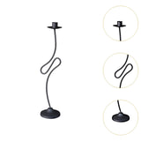 Maxbell Iron Candle Holder Retro Table Centerpiece for Banquet Anniversary Fireplace