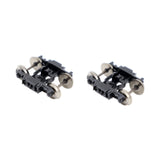 Maxbell HO Scale 1:87 Model Train Bogies Easy to Install Diorama Railway Accessories 2 pcs