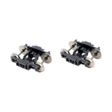 Maxbell HO Scale 1:87 Model Train Bogies Easy to Install Diorama Railway Accessories 2 pcs
