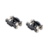 Maxbell HO Scale 1:87 Model Train Bogies Easy to Install Diorama Railway Accessories 2 pcs