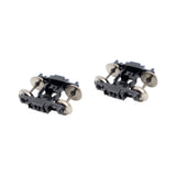 Maxbell HO Scale 1:87 Model Train Bogies Easy to Install Diorama Railway Accessories 2 pcs