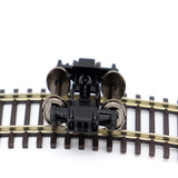 Maxbell HO Scale 1:87 Model Train Bogies Easy to Install Diorama Railway Accessories 2 pcs