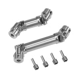 Maxbell 2 Pieces 1/18 RC Car Drive Shaft RC Transmission Shaft for RC Vehicles argent