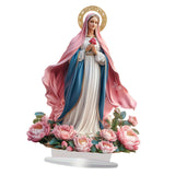 Maxbell 2D Acrylic Ornament Decorative Standing Ornament for Party Bookshelf Holiday Lady