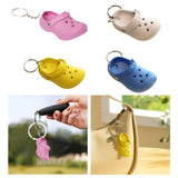 Maxbell Cute Slipper Keychain Charms Accessory Gift Keyring for Girl Vacation pink