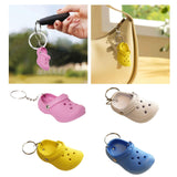 Maxbell Cute Slipper Keychain Charms Accessory Gift Keyring for Girl Vacation pink