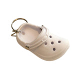 Maxbell Cute Slipper Keychain Charms Accessory Gift Keyring for Girl Vacation white