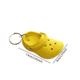 Maxbell Cute Slipper Keychain Charms Accessory Gift Keyring for Girl Vacation yellow