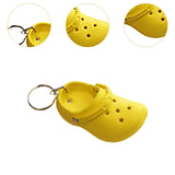 Maxbell Cute Slipper Keychain Charms Accessory Gift Keyring for Girl Vacation yellow