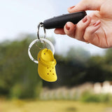 Maxbell Cute Slipper Keychain Charms Accessory Gift Keyring for Girl Vacation yellow