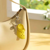 Maxbell Cute Slipper Keychain Charms Accessory Gift Keyring for Girl Vacation yellow