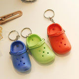 Maxbell Cute Slipper Keychain Charms Accessory Gift Keyring for Girl Vacation blue