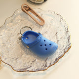Maxbell Cute Slipper Keychain Charms Accessory Gift Keyring for Girl Vacation blue