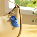 Maxbell Cute Slipper Keychain Charms Accessory Gift Keyring for Girl Vacation blue