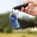 Maxbell Cute Slipper Keychain Charms Accessory Gift Keyring for Girl Vacation blue