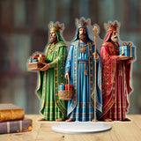 Maxbell Acrylic Jesus Ornaments Crafts Statue of Jesus for Table Dining Room Cabinet