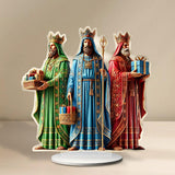 Maxbell Acrylic Jesus Ornaments Crafts Statue of Jesus for Table Dining Room Cabinet