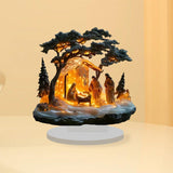 Maxbell Jesus Birth Figurine Christmas Statue for Hallway Bedroom Table Centerpieces