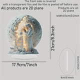 Maxbell Christmas Jesus Decoration with Light Sculpture for Desktop Office Christmas