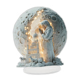 Maxbell Christmas Jesus Decoration with Light Sculpture for Desktop Office Christmas