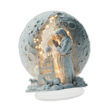 Maxbell Christmas Jesus Decoration with Light Sculpture for Desktop Office Christmas