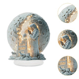 Maxbell Christmas Jesus Decoration with Light Sculpture for Desktop Office Christmas