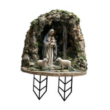 Maxbell Christmas Acrylic Yard Stake Virgin Mary and Jesus Garden Sign for Christmas