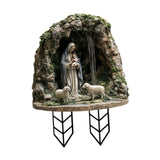 Maxbell Christmas Acrylic Yard Stake Virgin Mary and Jesus Garden Sign for Christmas