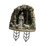Maxbell Christmas Acrylic Yard Stake Virgin Mary and Jesus Garden Sign for Christmas