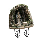 Maxbell Christmas Acrylic Yard Stake Virgin Mary and Jesus Garden Sign for Christmas