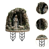 Maxbell Christmas Acrylic Yard Stake Virgin Mary and Jesus Garden Sign for Christmas