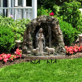 Maxbell Christmas Acrylic Yard Stake Virgin Mary and Jesus Garden Sign for Christmas