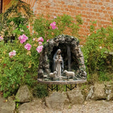 Maxbell Christmas Acrylic Yard Stake Virgin Mary and Jesus Garden Sign for Christmas