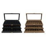 Maxbell Knife Display Case 3 Layer Knife Holder for Gift Forks Cutlery Black