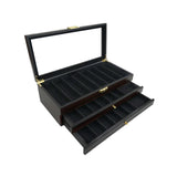 Maxbell Knife Display Case 3 Layer Knife Holder for Gift Forks Cutlery Black