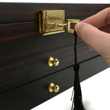 Maxbell Knife Display Case 3 Layer Knife Holder for Gift Forks Cutlery Black