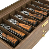Maxbell Knife Display Case 3 Layer Knife Holder for Gift Forks Cutlery Brown